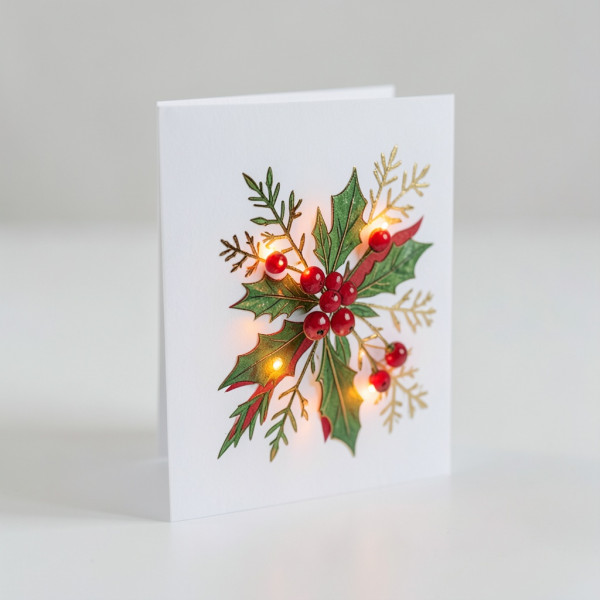 Festive LED Holiday Card